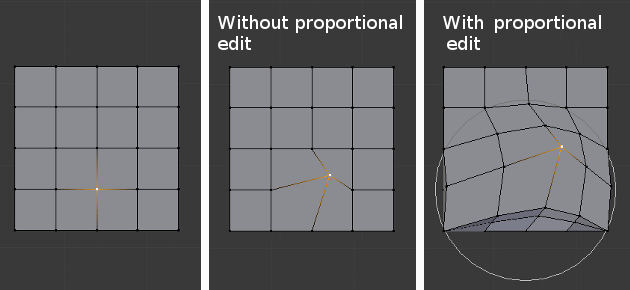 proportional falloff blender not doing whole donut