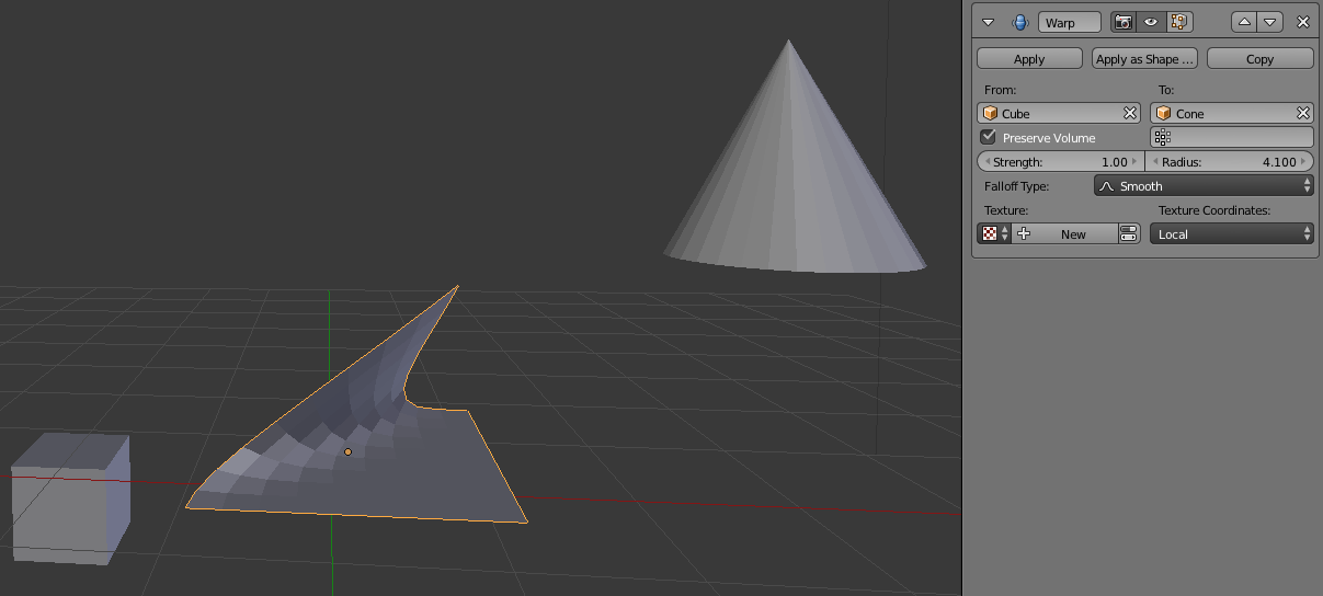 Warp Modifier — Blender Manual