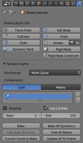 SOLVED] Baking a smoke simulation - Particles and Physics Simulations -  Blender Artists Community