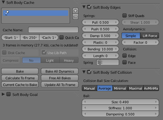 Soft Body Modifier — Blender Manual